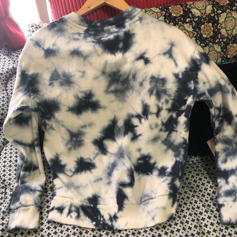 NWT 90 Degree by Reflex Blue Tie Dye Sweatshirt XS